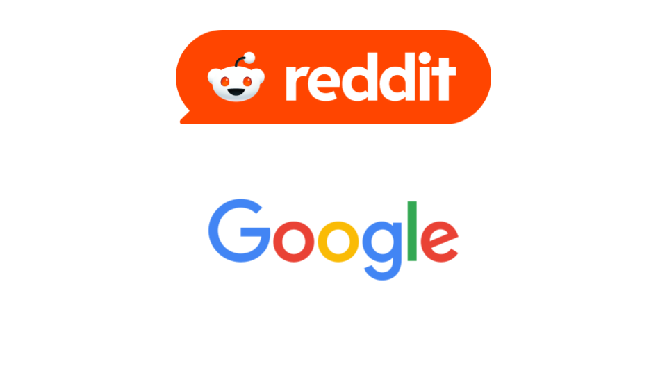 Image of Reddit and Google logos. Image used for story with headline Is 2024 the year of Reddit for Google SEO?