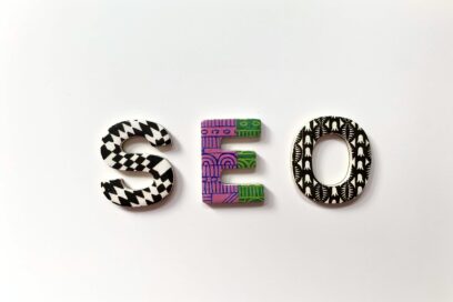 SEO spelled out in Colorful Alphabets For SmartBrief Marketing Oirignal headline: The rise of AI-powered SEO: Friend or foe?